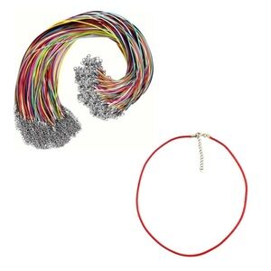 🔴 5 for $10 ONE Red Hemp Rope Necklace for Jewelry Making